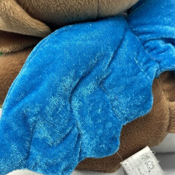 Nanco Sad Sam Dog Plush Blue Angel Wings Flowers Valentine Heart Sad Eyes 10 In - Picture 8 of 12